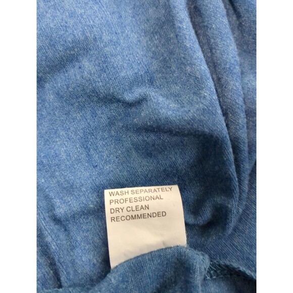 Women' Long Sleeve Single Shoulder Blue Tunic Twisted Knot In Front. 16W - Picture 8 of 9